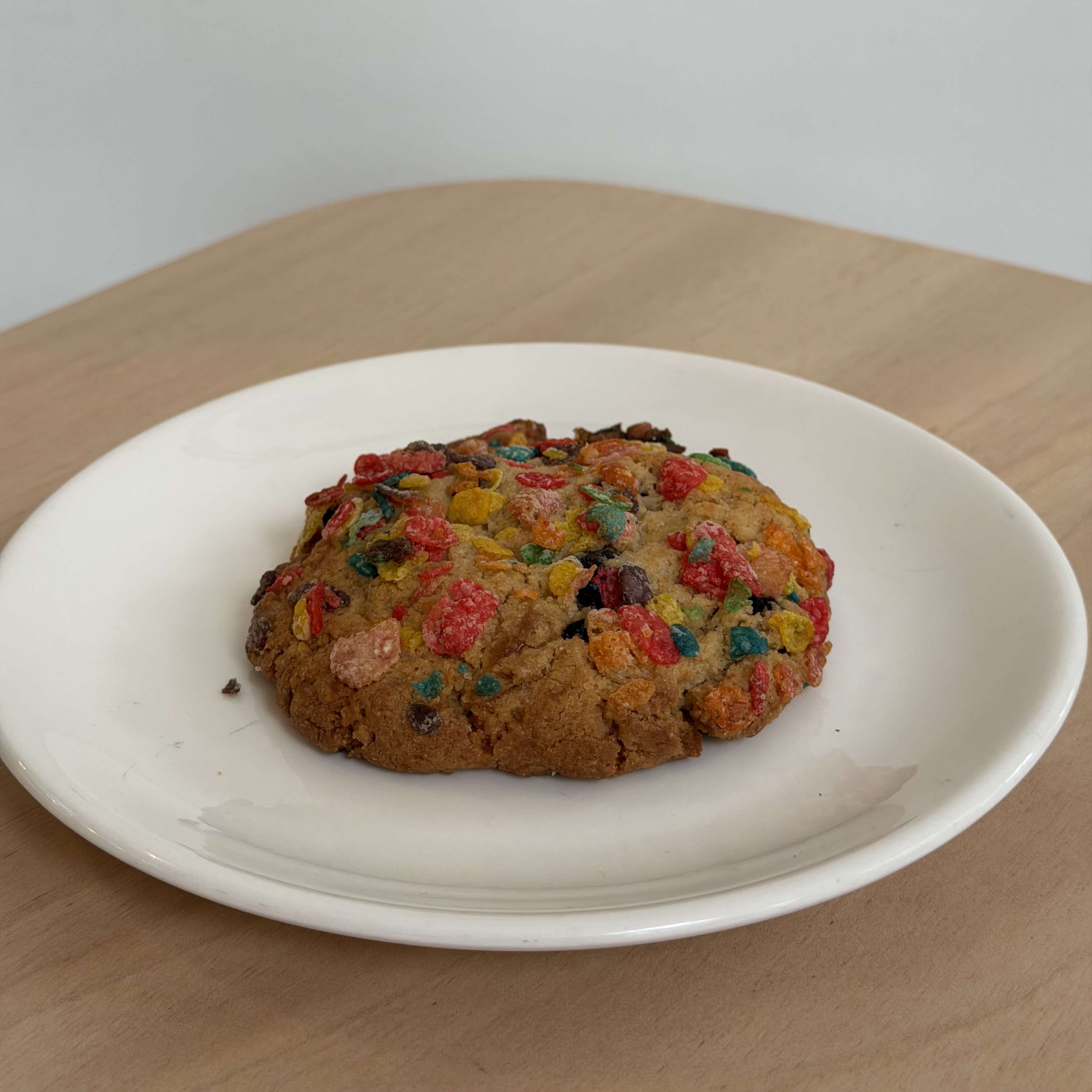 fruity pebbles passionfruit blueberry cookie
