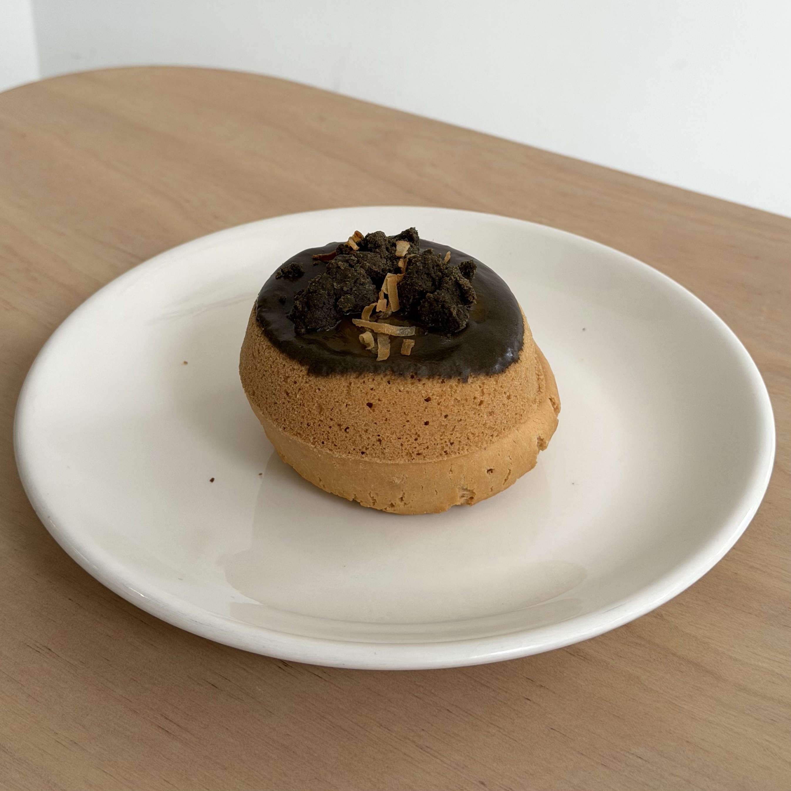 oolong apricot coconut mochi donut